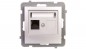 AS Gniazdo komputerowe pojedyncze RJ45 kat.5e MMC srebro GPK-1G/K/m/18 AS Gniazdo komputerowe pojedyncze RJ45 kat.5e MMC srebro GPK-1G/K/m/18