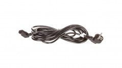 Kabel zasilający kątowy Schuko (type F, CEE 7/7)   C13 5m 93119