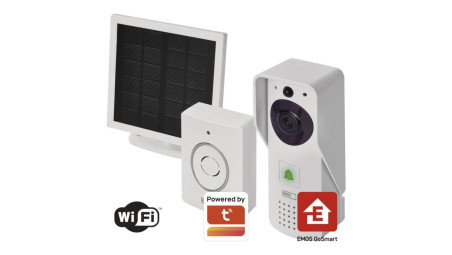 GoSmart Dzwonek wideo IP-09D z Wi-Fi, akumulatorem i panelem solarn...