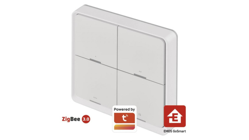 GoSmart Przenośny kontroler scenerii IP-2004ZW, ZigBee 3.0, czteroprzyciskowy H5013