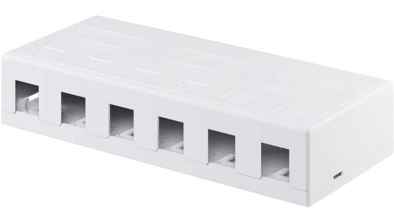 Pusta obudowa Keystone 6-port - umożliwia łatwy montaż metodą Snap-In 79379 Pusta obudowa Keystone 6-port - umożliwia łatwy montaż metodą Snap-In 79379