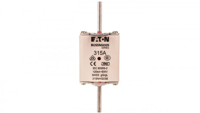 Wkładka bezpiecznikowa NH3 315A gL/gG 500V 315NHG03B