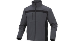 Bluza z Softshell Poliestru i elastanu kolor szaro-czarny rozmiar S...