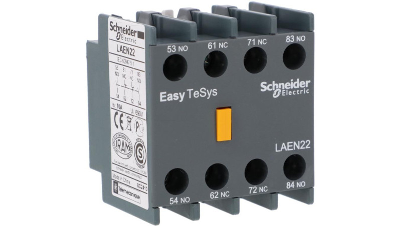 Styki pomocnicze Easy TeSys Control do styczników LC1E, 2NO + 2NC LAEN22