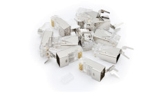 Wtyk RJ45 (8P8C) uniwersalny, kat. 6A, ekranowany, AWG 24-22, opako...