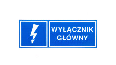 Tabliczka /znak informacyjny/ TZI 37x105S WYL.GL. E04TZ-01041210200...