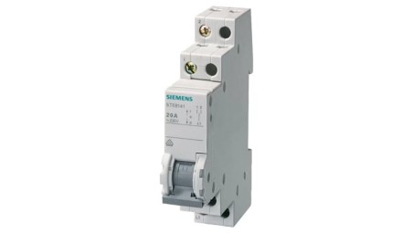 Przełącznik modułowy kontrolny 3-pozycyjny (I-0-II) 400V AC 20A 2CO 5TE8142
