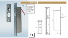 Rygiel elektromagnetyczny JEB 220, NO rewersyjny 12V DC