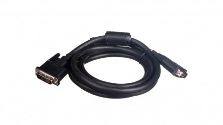 Kabel połączeniowy DVI-D Dual Link Typ DVI-D(24+1)/DVI-D(24+1), M/M czarny 2m AK-320101-020-S