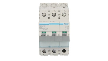 Wyłącznik nadprądowy 3P D 40A 10kA AC MCB NDN340
