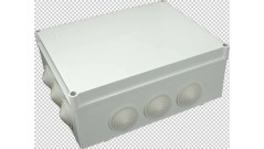 Puszka n/t hermetyczna 300x220x120 12 dławików IP65 szara S-BOX 606
