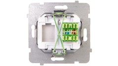 AS Gniazdo komputerowe pojedyncze RJ45 kat.5e MMC satyna light GPK-1G/K/m/45