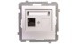 AS Gniazdo komputerowe pojedyncze RJ45 kat.5e MMC srebro GPK-1G/K/m/18 AS Gniazdo komputerowe pojedyncze RJ45 kat.5e MMC srebro GPK-1G/K/m/18