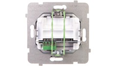 AS Gniazdo telefoniczne pojedyncze RJ11 srebro GPT-1G/m/18