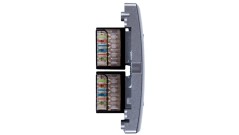 Simon Basic Gniazdo telefoniczne podwójne 2xRJ11 stal inox BMTF2.02/21