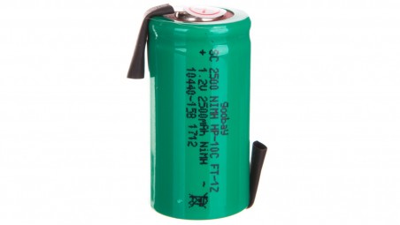 Akumulator Ni-MH Sub-C 1,2V 2500mAh HP-10C FT 1Z /blaszki lutownicze/ 72806