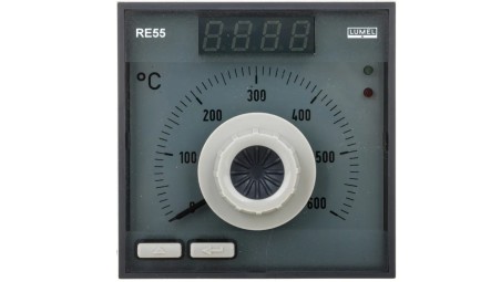 Regulator analogowy nastawa Fe-CuNi 0-600st.C regulator PID konfigurowane wyjście przekaźnikowe bez atestu KJ RE55 0931000