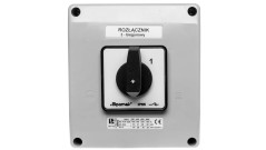 Łącznik krzywkowy 0-1 3P 100A w obudowie pokrętło czarne SK100-2.8211OB18