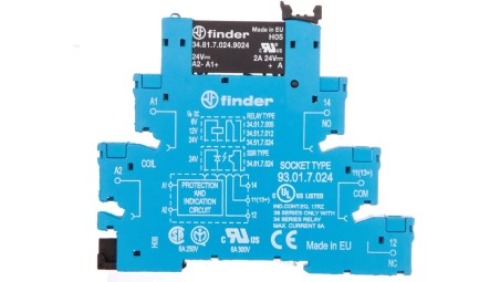 Przekaźnikowy moduł sprzęgający półprzewodnikowy 2A 24V DC 6,2mm 38.81.7.024.9024
