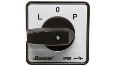Łącznik krzywkowy L-0-P 100A mocowany do pulpitu pokrętło czarne SK100-3.8368P03