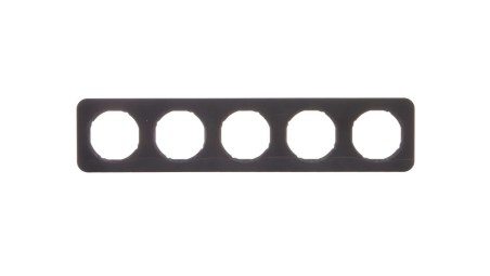 R.1 Ramka 5-krotna czarna połysk 10152145