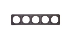 R.1 Ramka 5-krotna czarna połysk 10152145