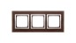 Simon 54 Nature Ramka potrójna drewno SREBRNE WENGE DRN3/84 Simon 54 Nature Ramka potrójna drewno SREBRNE WENGE DRN3/84