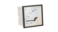 Amperomierz analogowy tablicowy 300/600A do przekładnika 300/5A 72x72mm N IP50 F420 C3 90 st. bez atestu KJ EA17N F42000000000