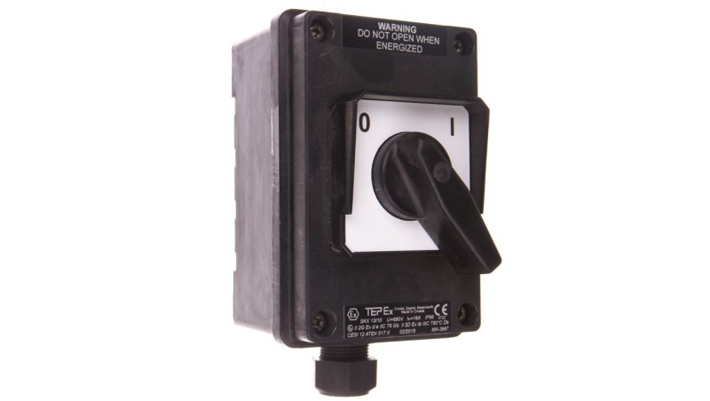 Łącznik 0-1 250V 16A czarny Ex SKX 13/10 IP66 strefa 1,21 oraz 2,22 31-000-9024 Łącznik 0-1 250V 16A czarny Ex SKX 13/10 IP66 strefa 1,21 oraz 2,22 31-000-9024