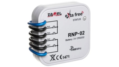 Radiowy nadajnik dopuszkowy 4-kanałowy RNP-02 EXF10000036