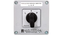 Łącznik krzywkowy L-O-P 16A w obudowie pokrętło czarne SK16-3.8368OB11