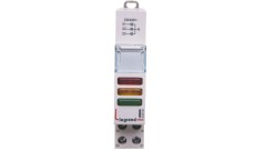 Lampka modułowa 3xLED czerwona/żółta/zielona 230/400V L435 412934