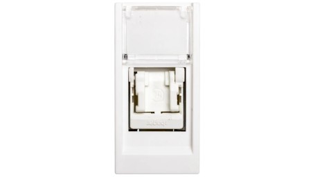 Zenith Gniazdo komputerowe pojedyncze RJ45 kat.5e UTP białe 1 moduł WS210 L4762