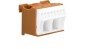 Blok samozacisków 63A QC brązowy 10 przyłączy 33x45x45mm KN10P Blok samozacisków 63A QC brązowy 10 przyłączy 33x45x45mm KN10P