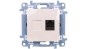 Simon 10 Gniazdo komputerowe pojedyncze RJ45 kat.6 kremowy C61.01/41 Simon 10 Gniazdo komputerowe pojedyncze RJ45 kat.6 kremowy C61.01/41