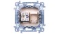 Simon 10 Gniazdo komputerowe pojedyncze RJ45 kat.6 kremowy C61.01/41 Simon 10 Gniazdo komputerowe pojedyncze RJ45 kat.6 kremowy C61.01/41
