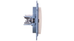 Simon 10 Gniazdo komputerowe pojedyncze RJ45 kat.6 kremowy C61.01/41
