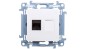 Simon 10 Gniazdo komputerowe pojedyncze RJ45 kat.6 biały C61.01/11 Simon 10 Gniazdo komputerowe pojedyncze RJ45 kat.6 biały C61.01/11