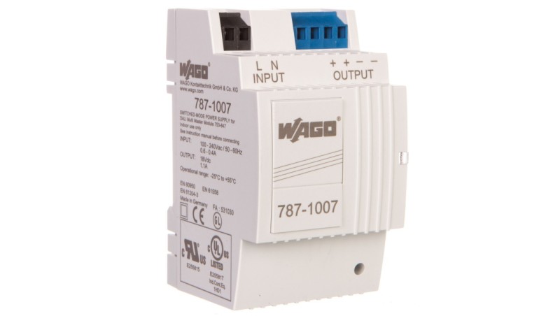 Zasilacz impulsowany 18V DC 1,1A COMPACT DALI 787-1007 EPSITRON Zasilacz impulsowany 18V DC 1,1A COMPACT DALI 787-1007 EPSITRON