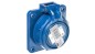 Gniazdo tablicowe /pokrywa na zawiasach/ 10/16A 2P+Z 230V /75x75/ niebieskie IP68 NAUTILUS 20342-8b
