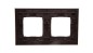 Simon 54 Nature Ramka podwójna metal INOX KLASYCZNY DRN2/77