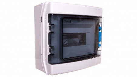 Szafka modułowa 1x8 natynkowa odporność UV IP65 IKA-1/8-ST-UV 174189