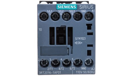 Stycznik mocy 9A 3P 110V AC 1Z 0R S00 3RT2016-1AF01