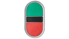 Napęd przycisku podwójny zielony/czerwony z samopowrotem LPCB7113