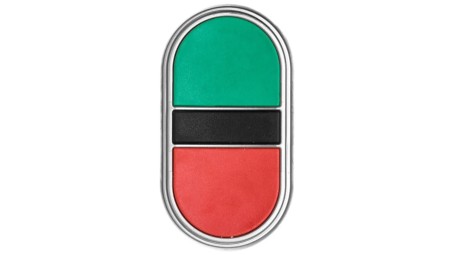 Napęd przycisku podwójny zielony/czerwony z samopowrotem LPCB7113