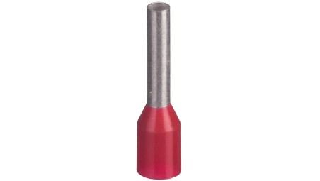 Końcówka tulejkowa izolowana TI 1mm2/8mm czerwona cynowana TI1L8x500 /500szt./