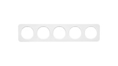Berker R.1 Ramka pięciokrotna IP20 biała 10152189