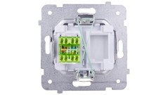 KARO Gniazdo komputerowe pojedyncze RJ45 kat.5e MMC białe GPK-1S/K/m/00