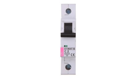 Wyłącznik nadprądowy 1P C 2A 10kA AC ETIMAT10 002131708