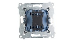 Simon 54 Łącznik jednobiegunowy srebrny mat DW1A.01/43